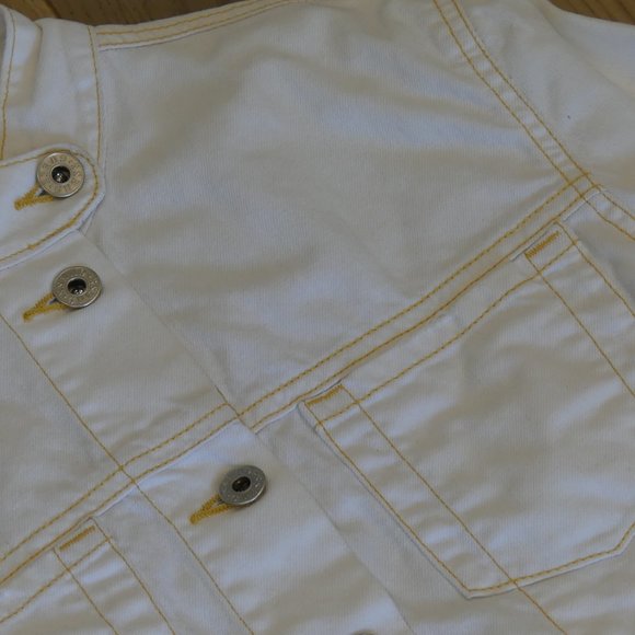 Guess American Tradition Vintage White Small Denim Jacket - Picture 2 of 6